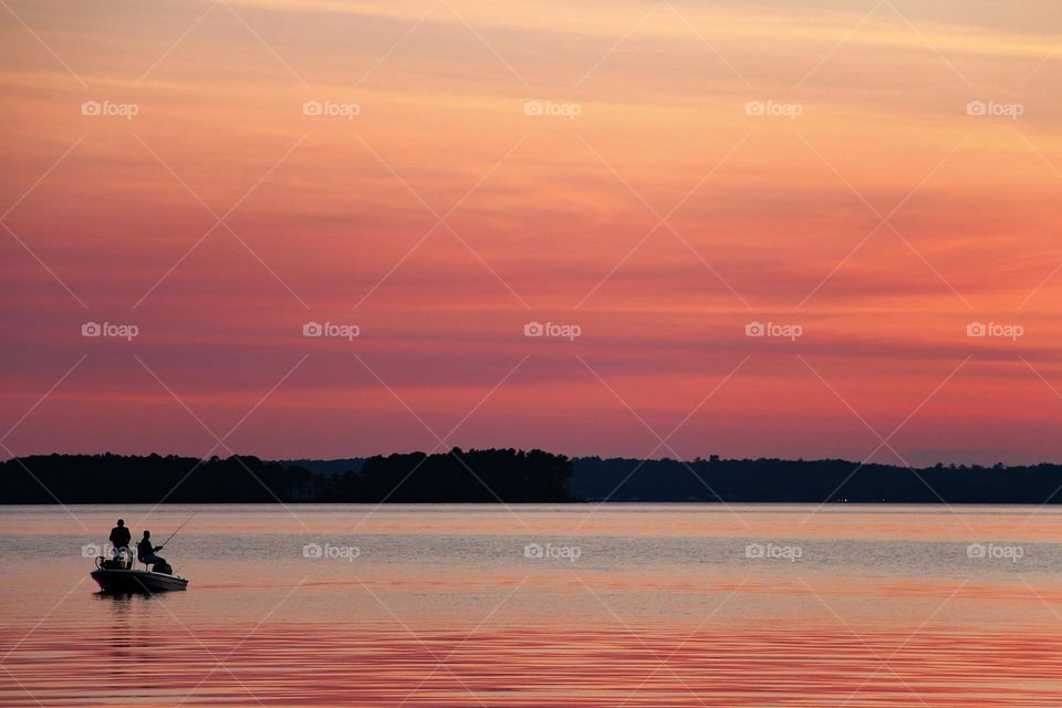 Sunset fishing