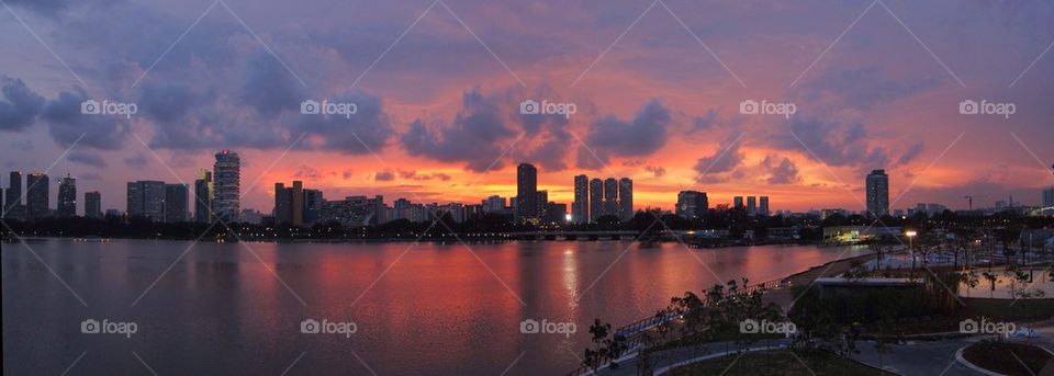 Singapore Marina Skyline