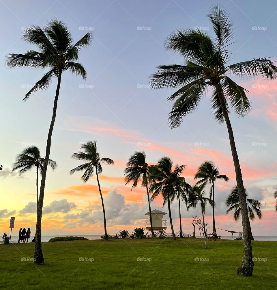 Sunset in Haleiwa 