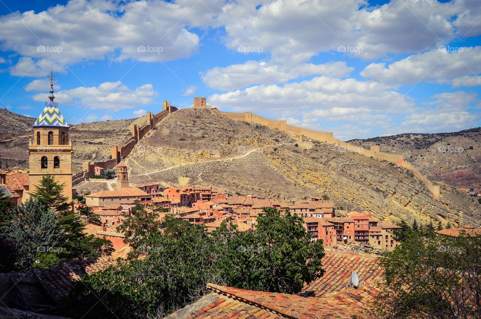 Vista de la Muralla de Albarracin (Albarracin - Spain)