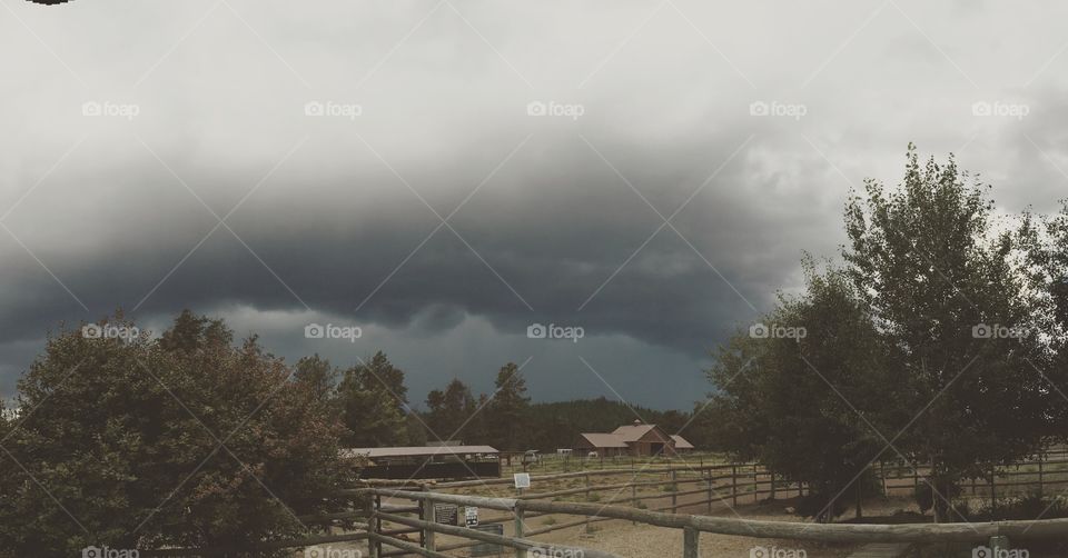 Storm's a-comin'. Big rain storm in Bend, OR
