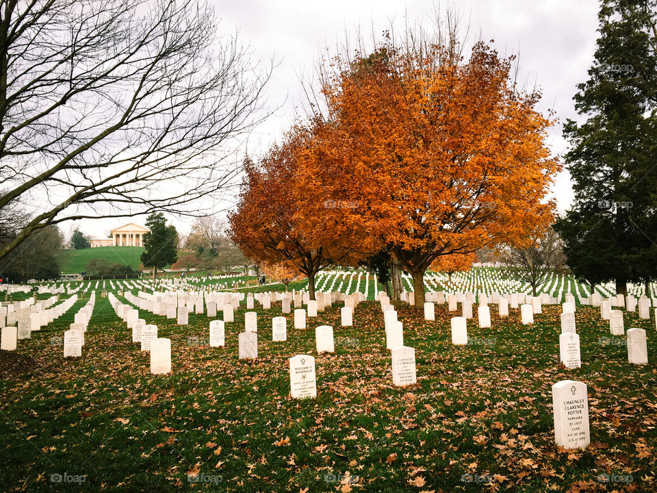 Pre Wreaths Across America laying at Arlington National Cemetery  