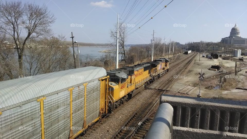 train on tracks
