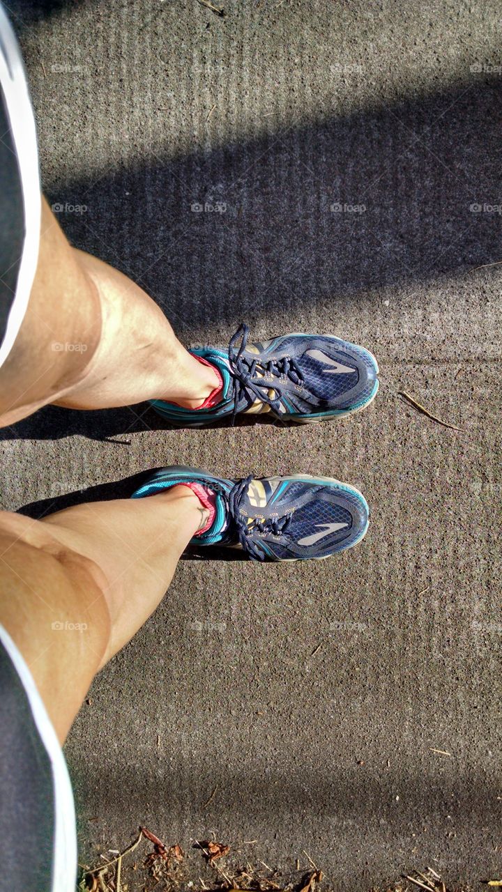 Going running. A run in Portland, Oregon.