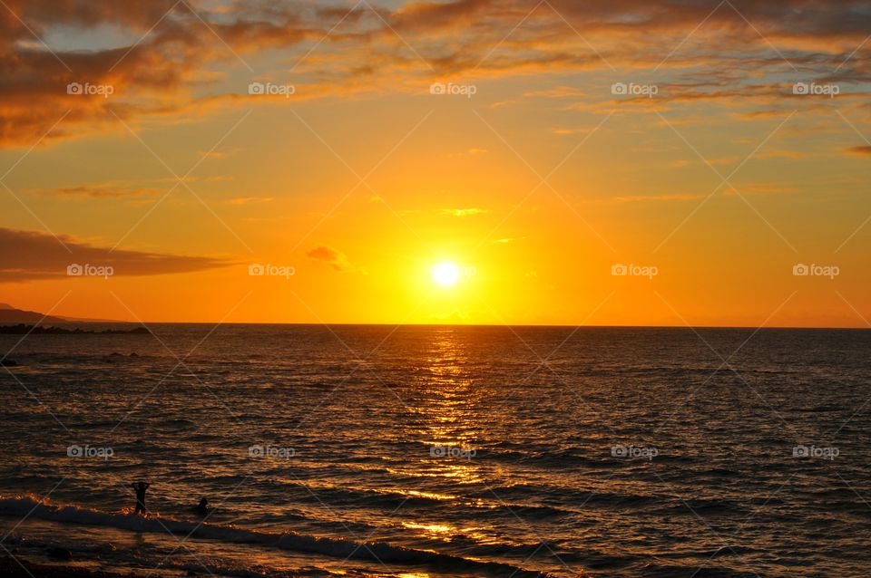 ocean sunset