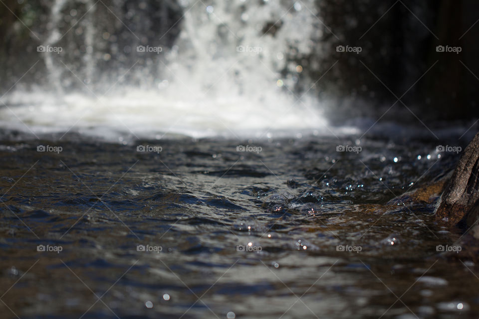 cascade on natural river