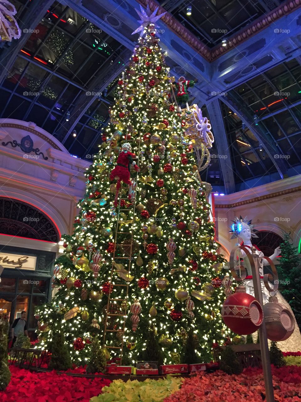 Christmas tree at the Bellagio