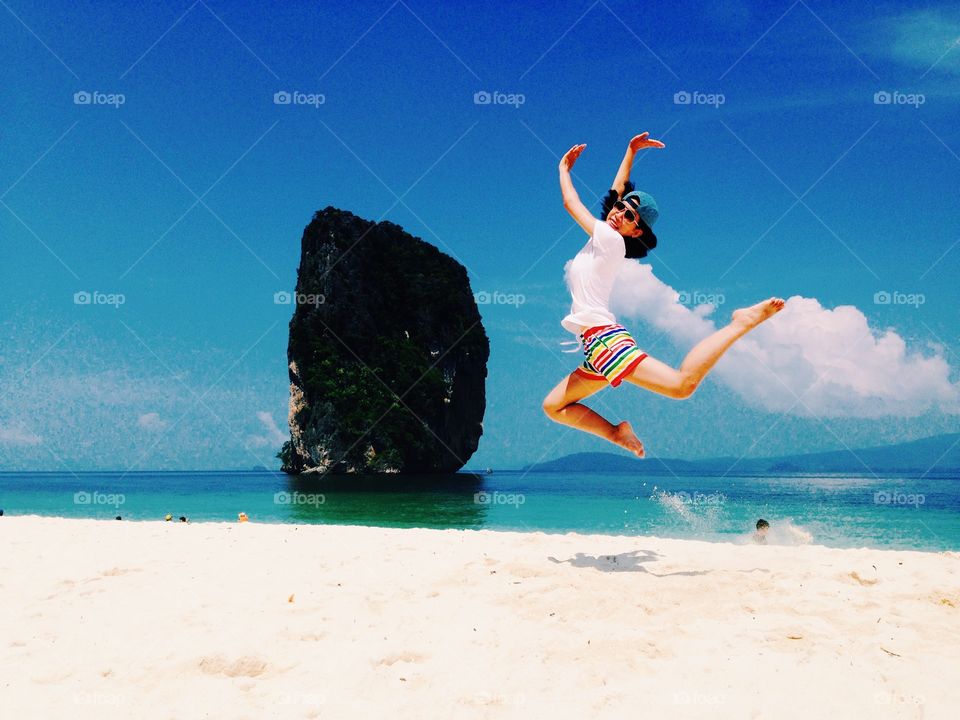 Dancing. Dancing on the white floor