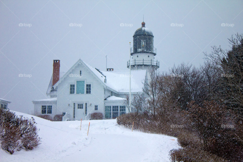 The east light of the Cape Elizabeth Two Lights, Maine