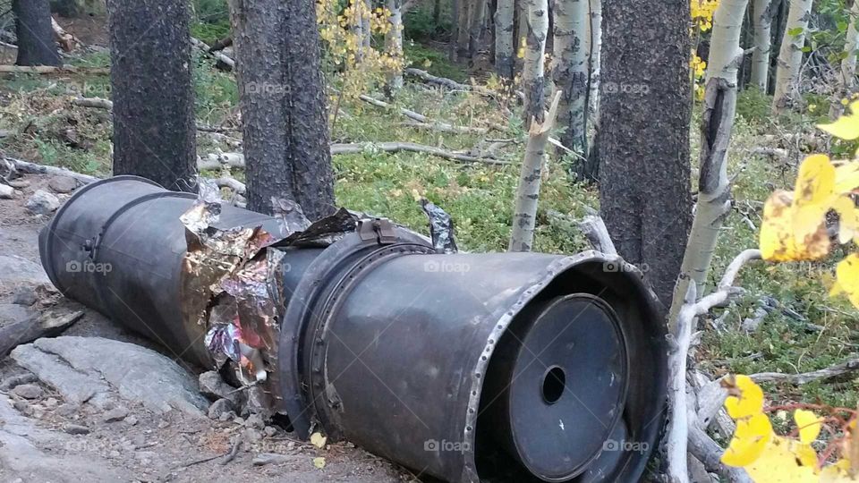 Military plane wreck