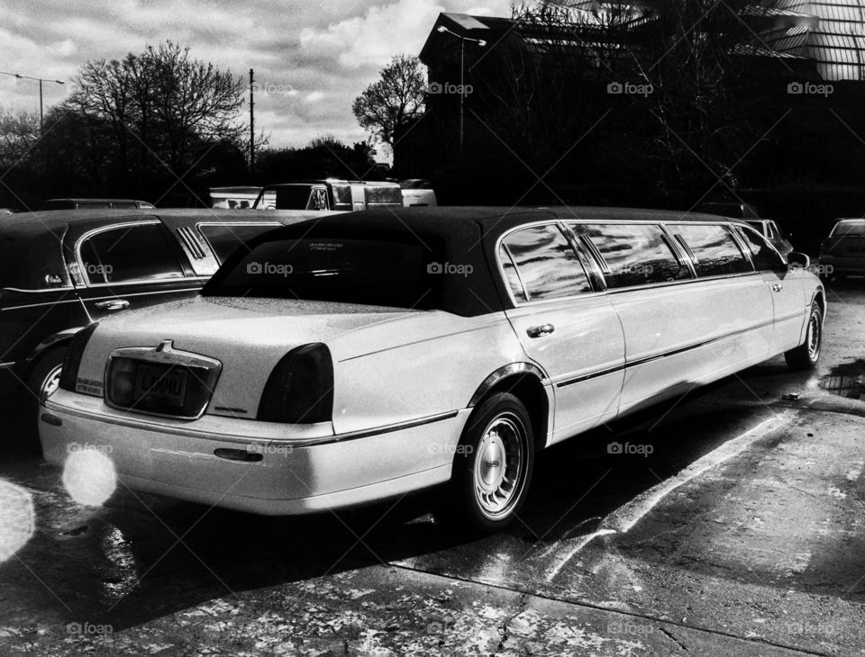 Car. Stretch limousine 