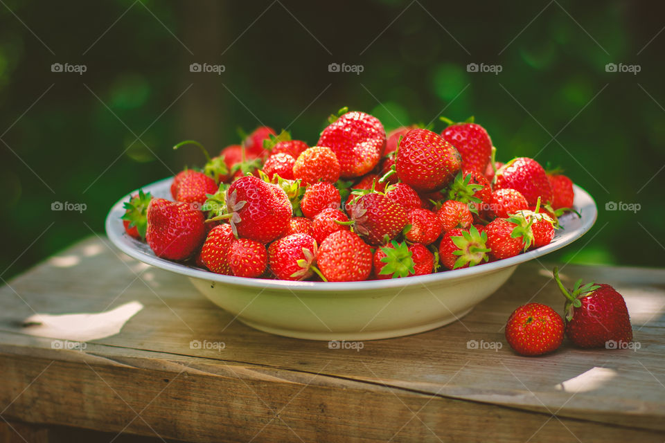 Bowl of strawberries