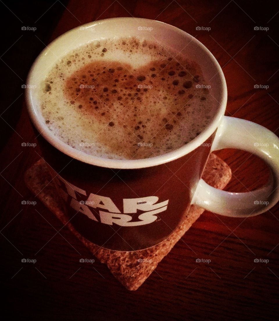 Coffee in a star Wars mug 
