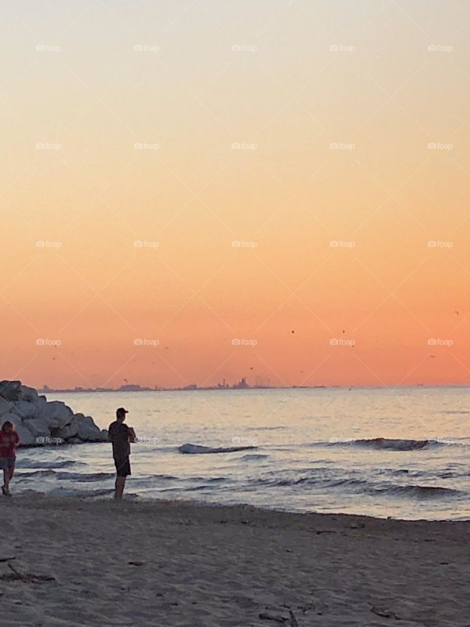 Amazing Grace for the beautiful sunset on Lake Michigan 