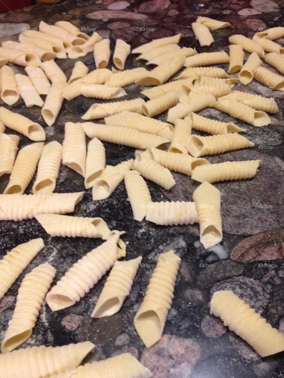 Homemade pasta drying. Garganelli noodles are the best. Unfiltered/edited picture. 