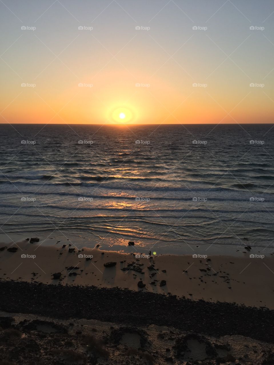 Sunrise over the sea