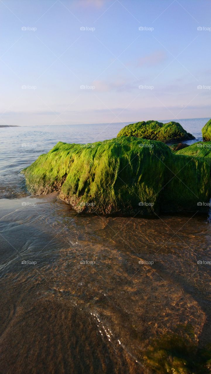 Beautiful rocks sea