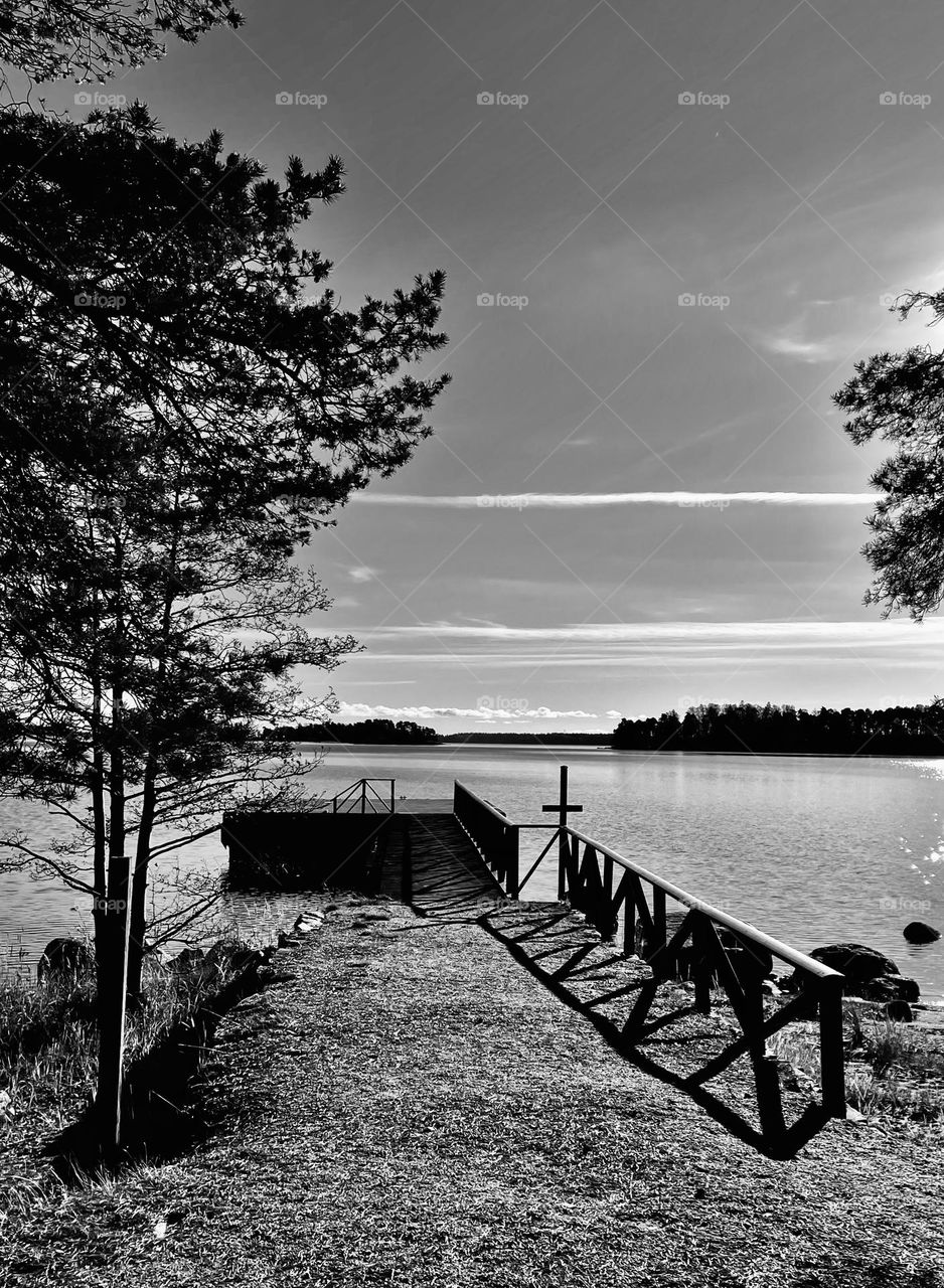 Ramsinniemi beach at Helsinki, Finland