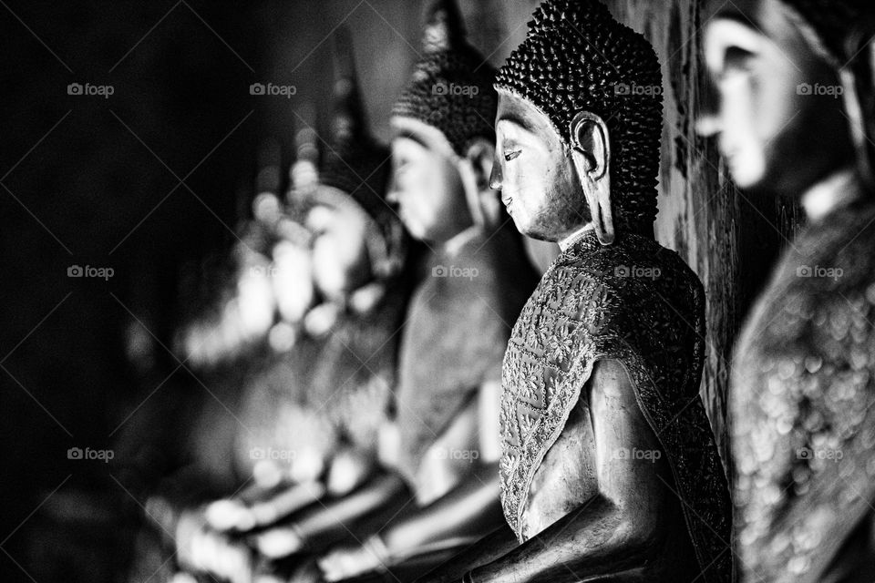 Statue of Gautum Buddha Wat Arun temple Bangkok