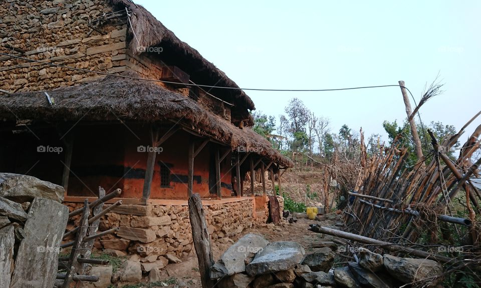 Old house in village
