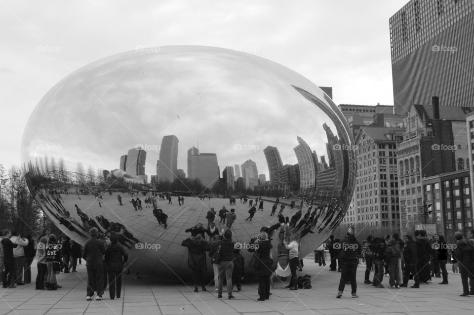 Chicago architecture. Reflection. 