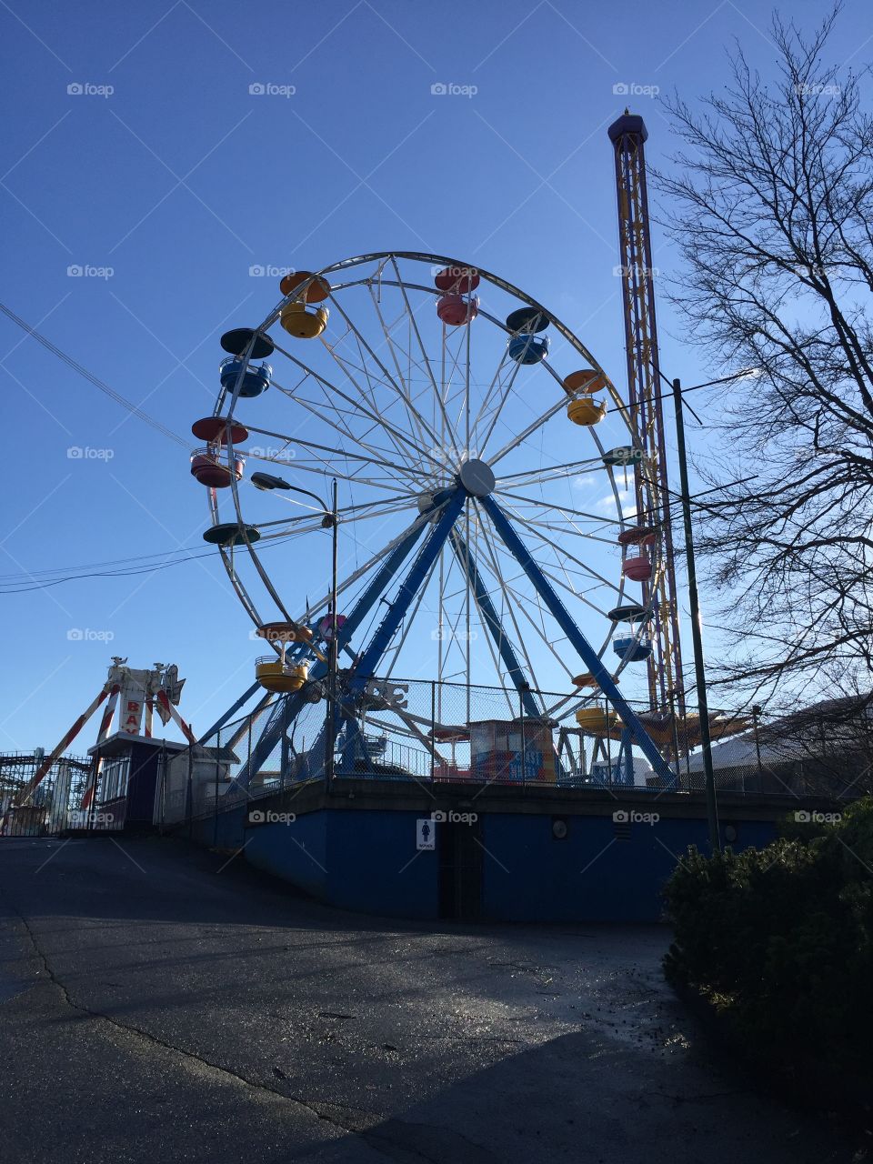 Abandoned Ferris Wheel in the off season 