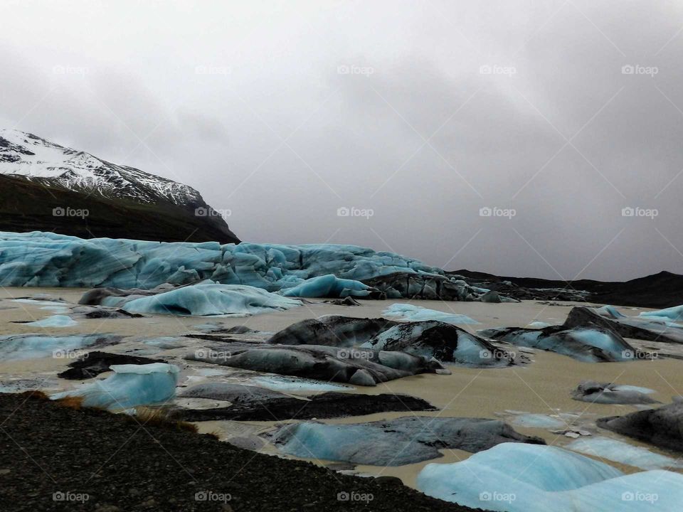 Melting glacier