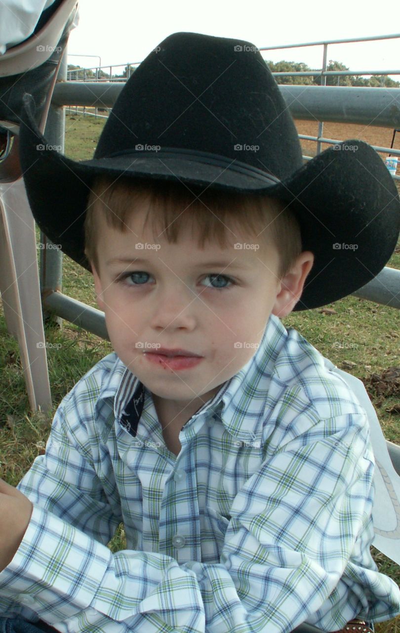 Little blue eyed cowboy. 