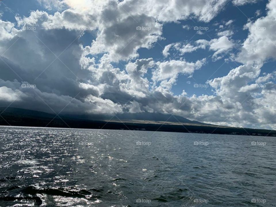 beautiful river with amazing sky