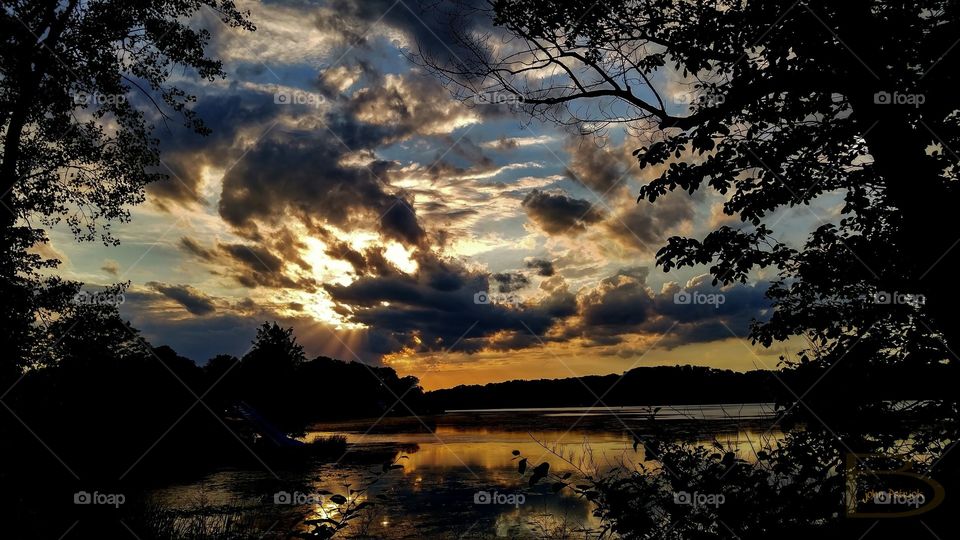 The view from a lake in Jersey