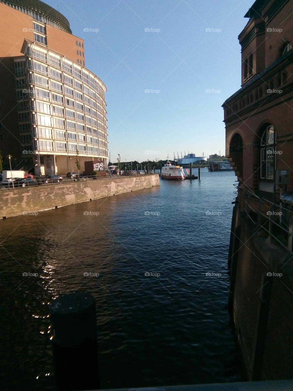 Hamburg at the harbour
