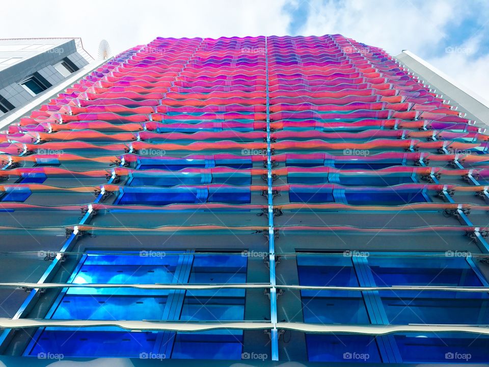 colorful facade of a building in Gran Canaria