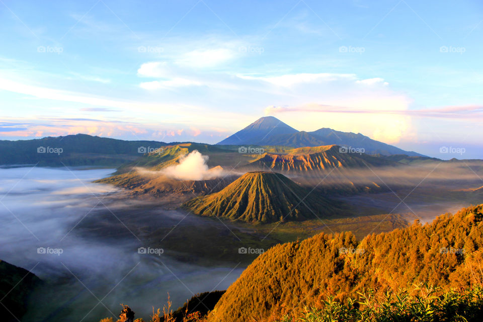 Bromo mountain is wonderful INDONESIA