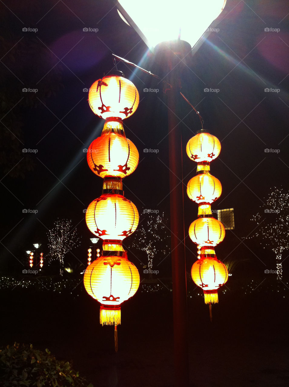 Lantern display in China.