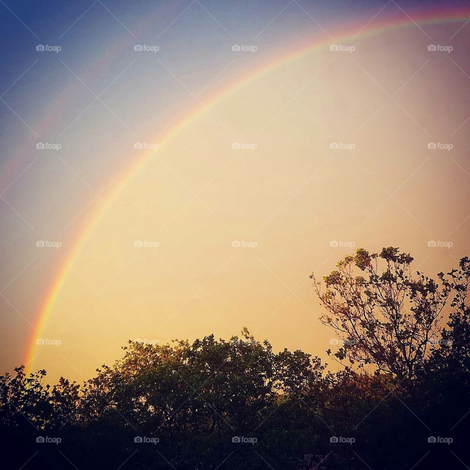 Rainbow, Landscape, Weather, Sun, Sky