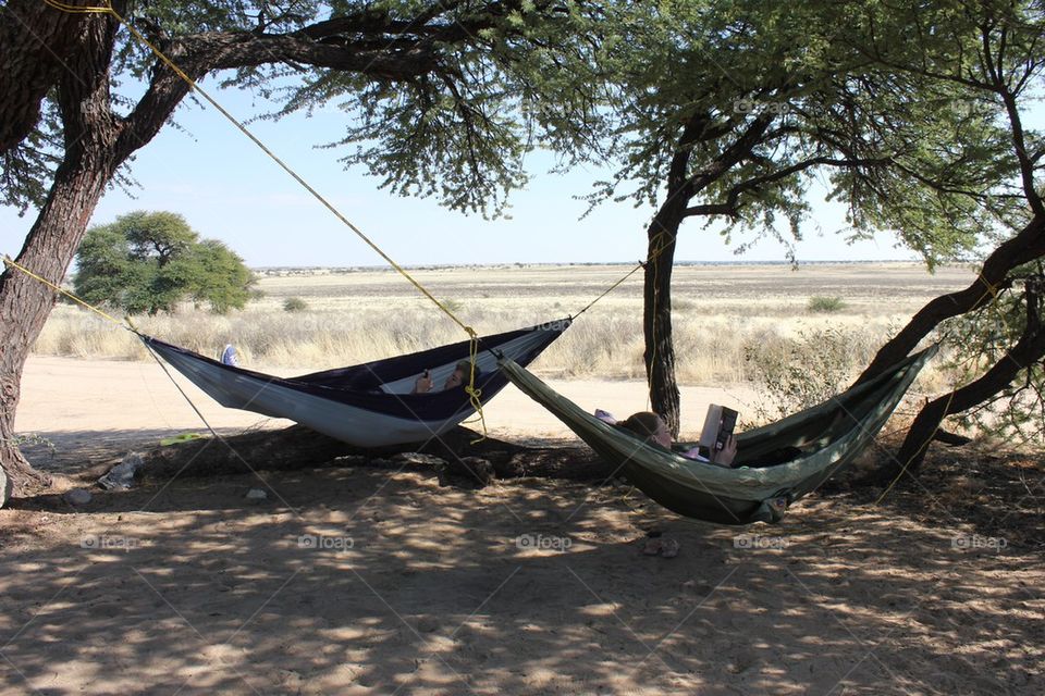 Relaxing in the bush