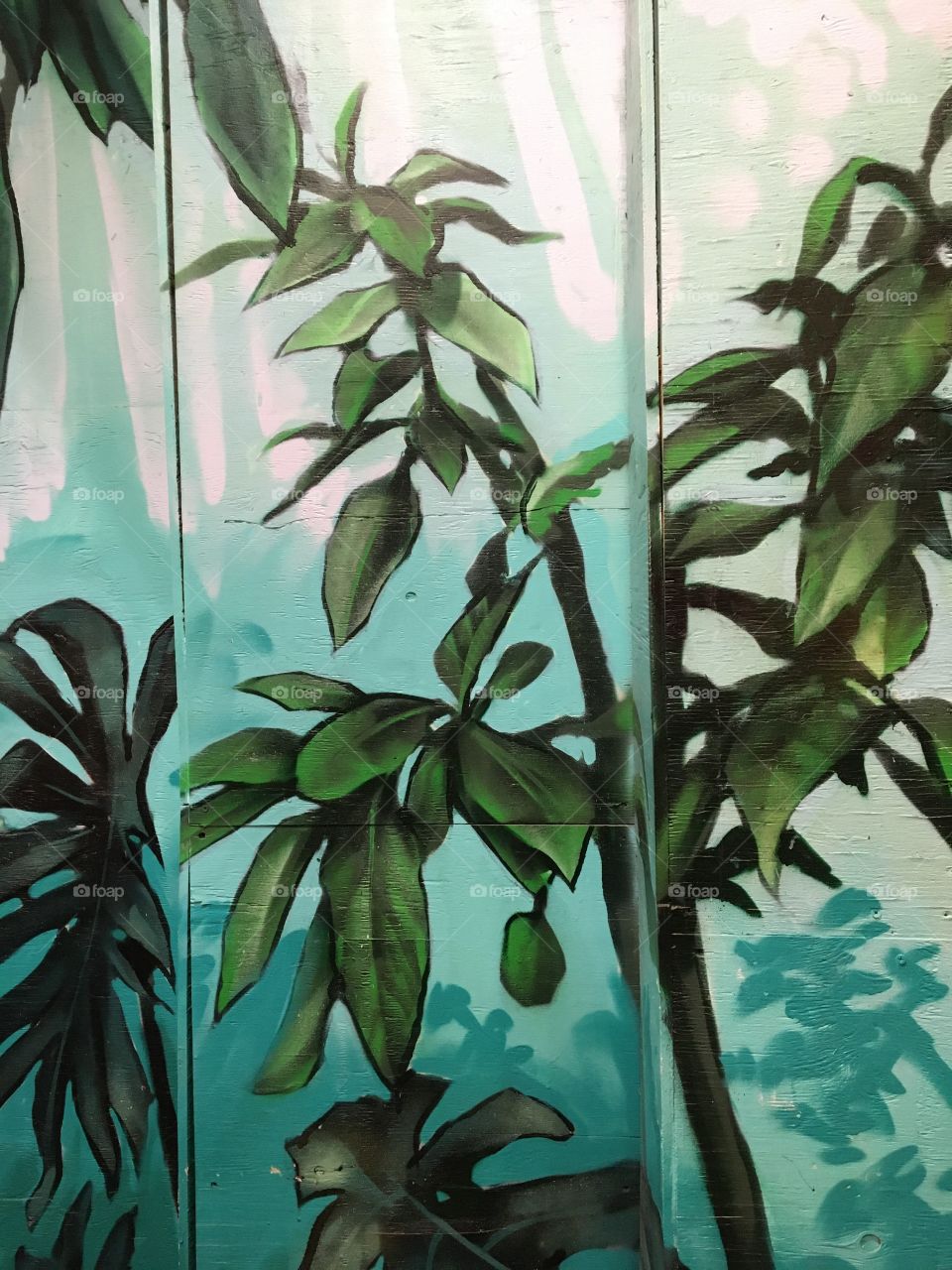 Painting of tropical plant