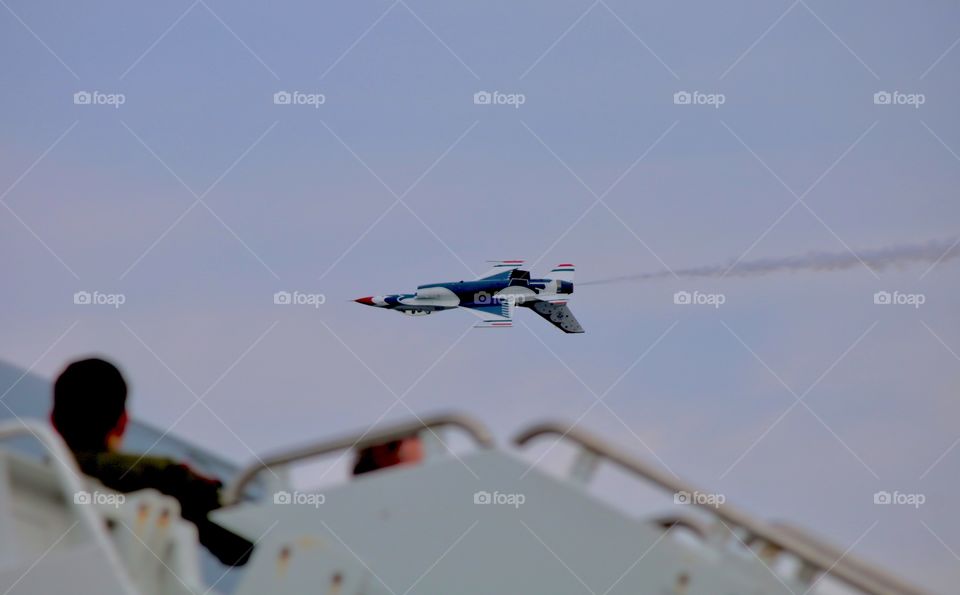Thunderbird Jet at the Westover Air Force Base 