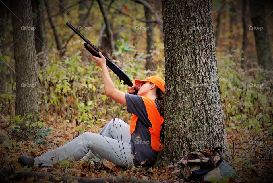 Squirrel hunting with my daughter.