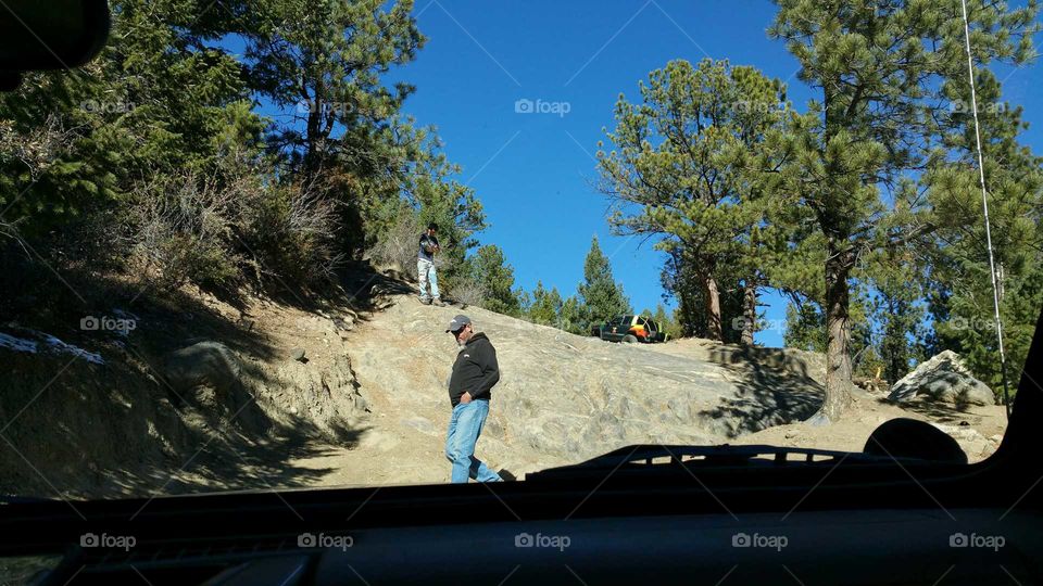 Checking out the trail