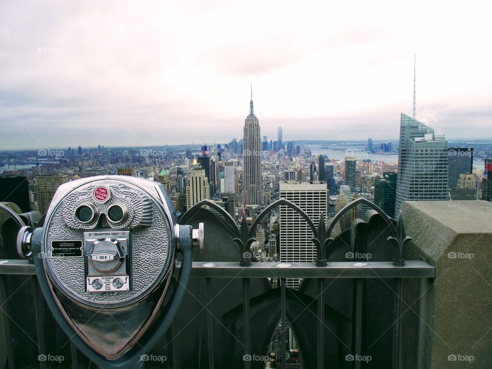 New York Cityscape from The Rock 