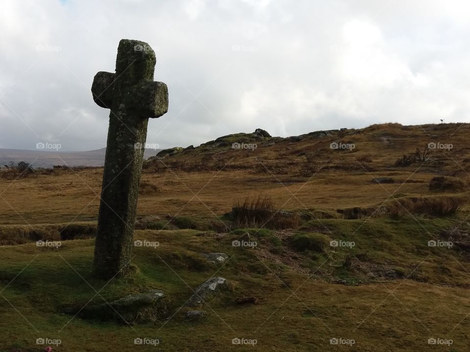 Ancient cross on Dartmoor