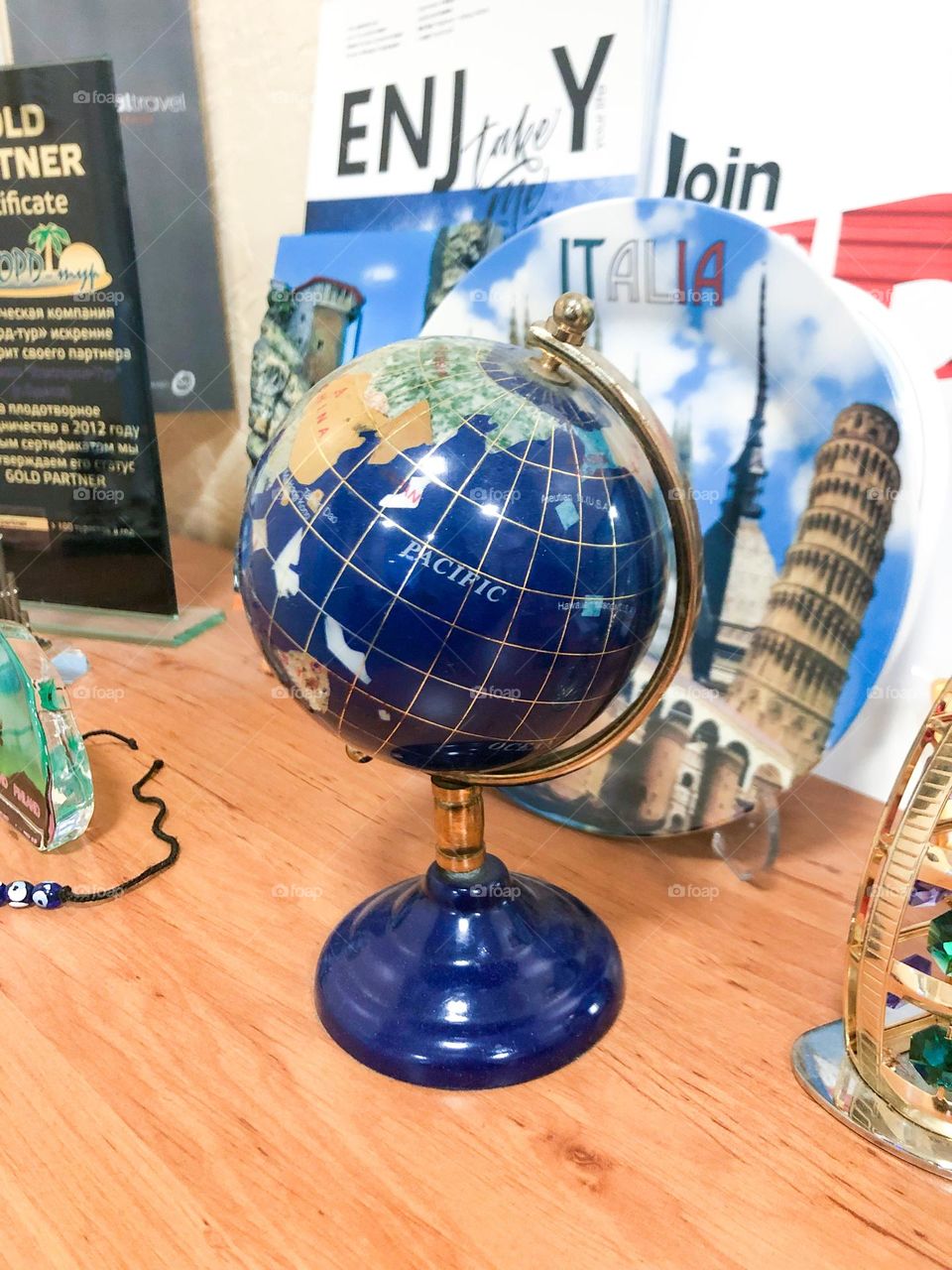 blue globe