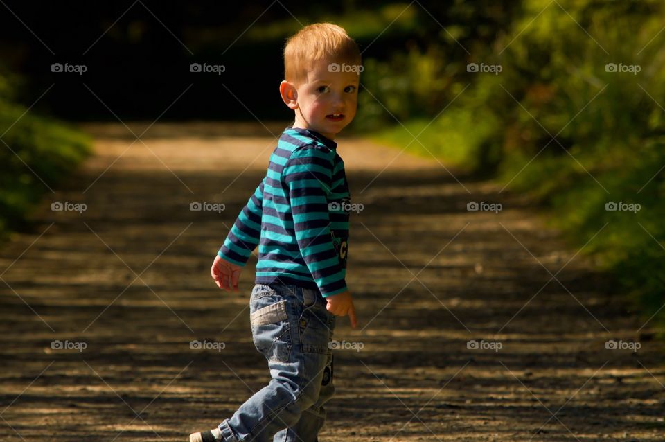 Portrait of cute boy