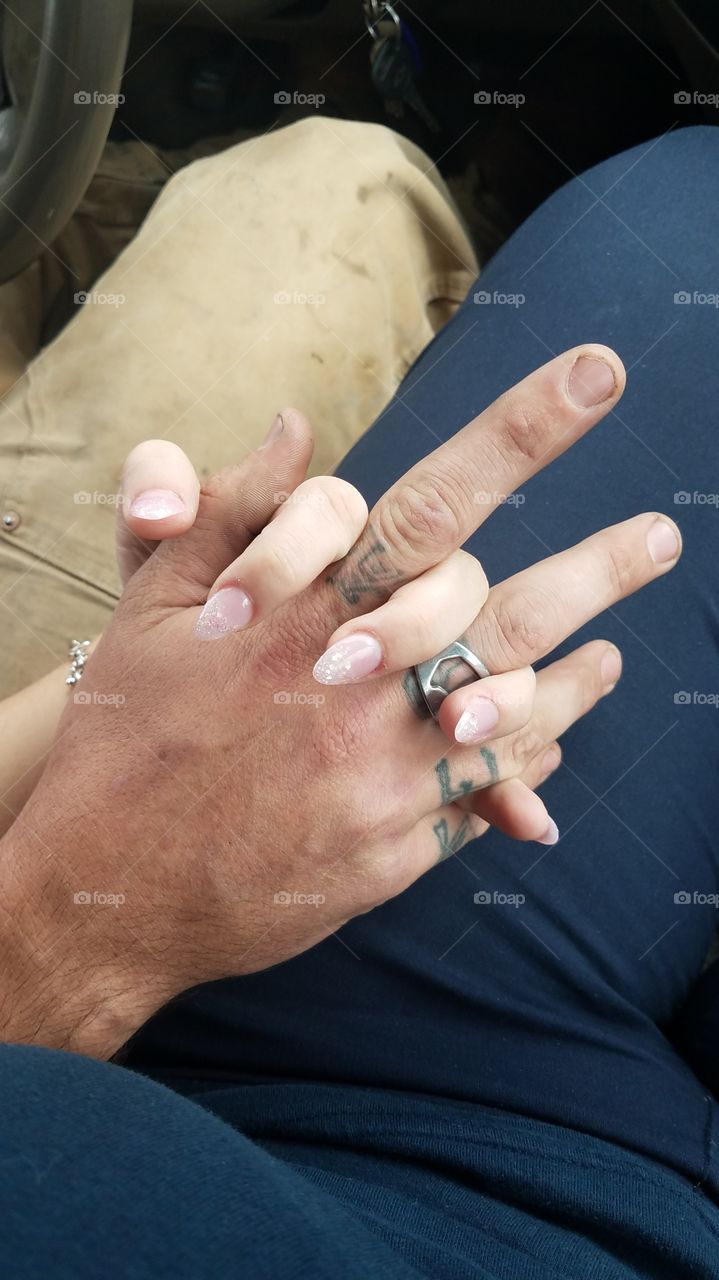 "His hands look like this, so mine can look like that