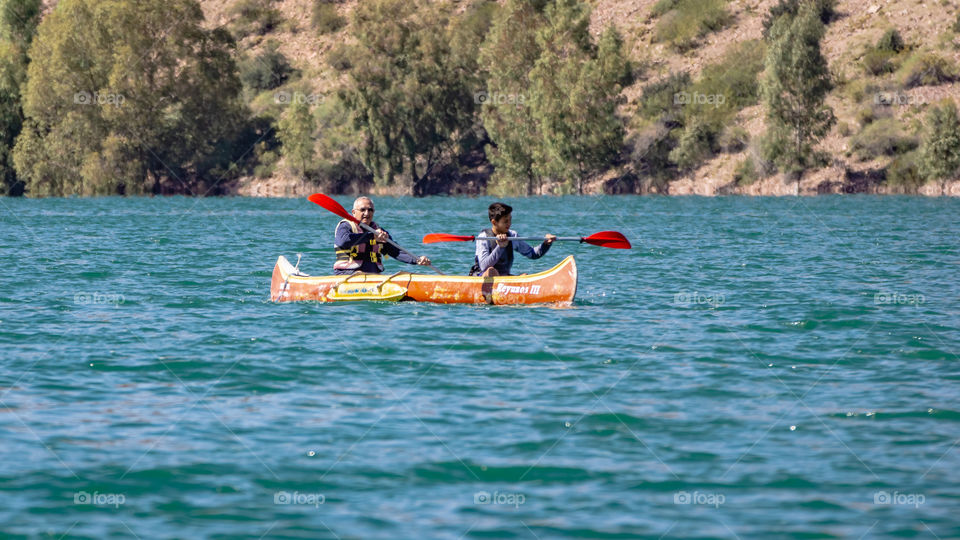 Remando en los Reyunos