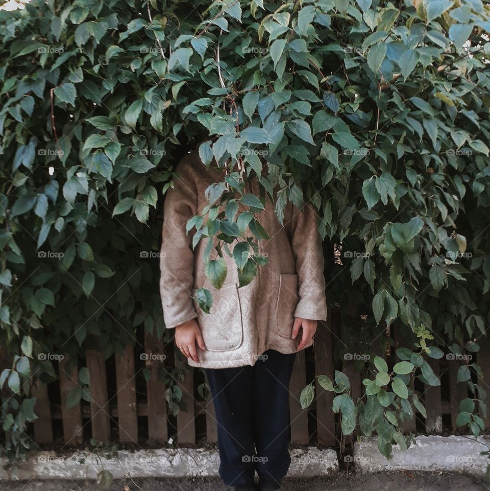 Green instead of a face