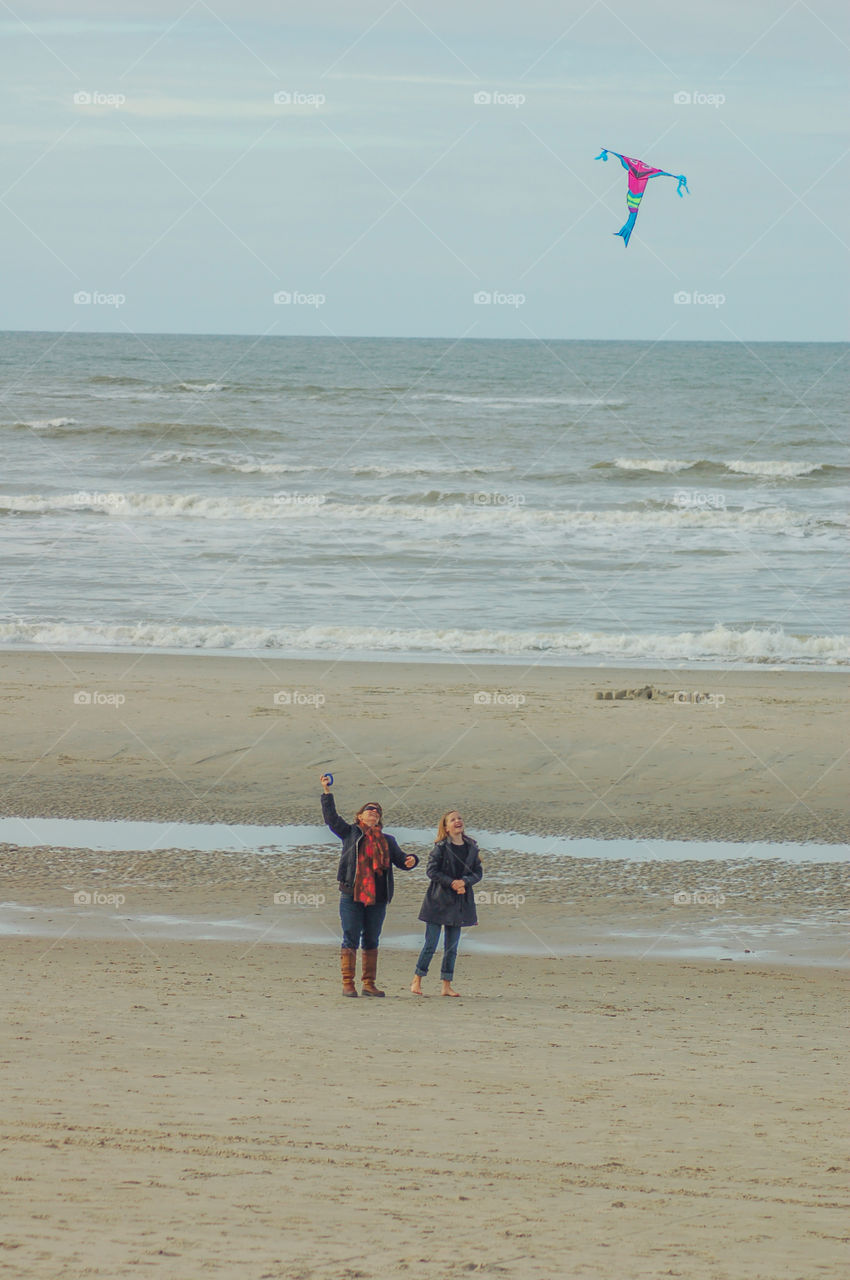People At The Beach Of Texel The Netherlands