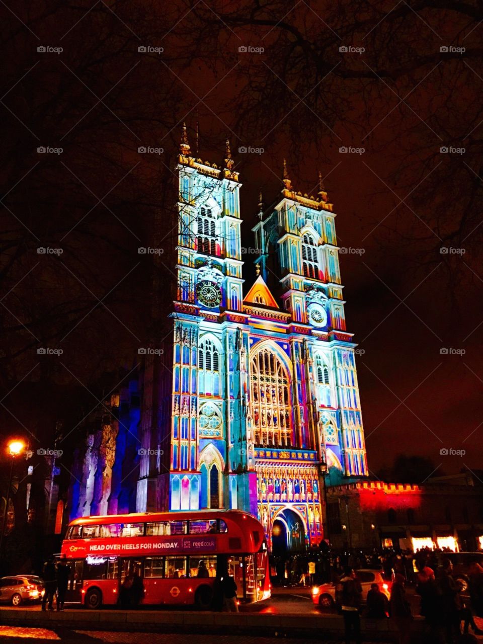 Westminster Abbey, Lumiere Festival in London 2018