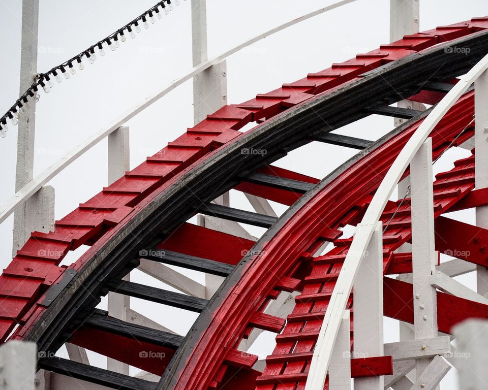 Wooden Roller Coaster Track